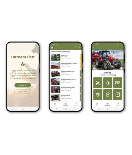Serviceapp för maskinunderhåll