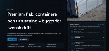 Hemsida för lokalt B2B företag