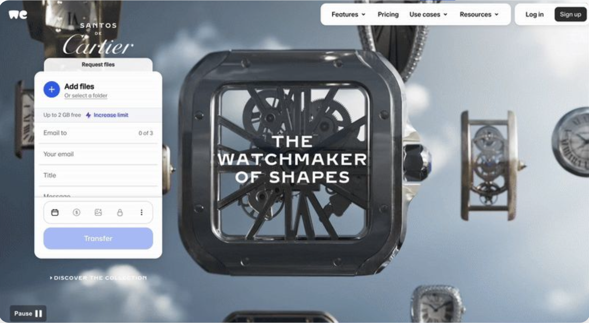 Cartier × WeTransfer