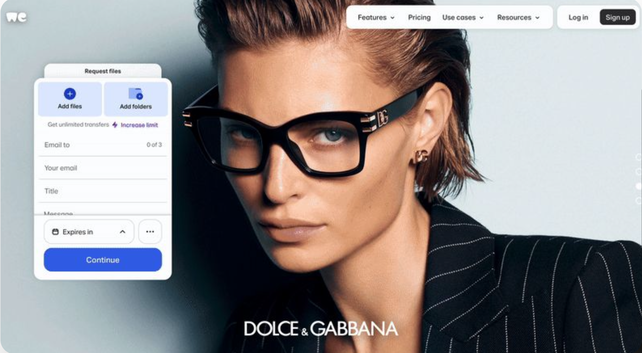 Dolce & Gabbana × WeTransfer