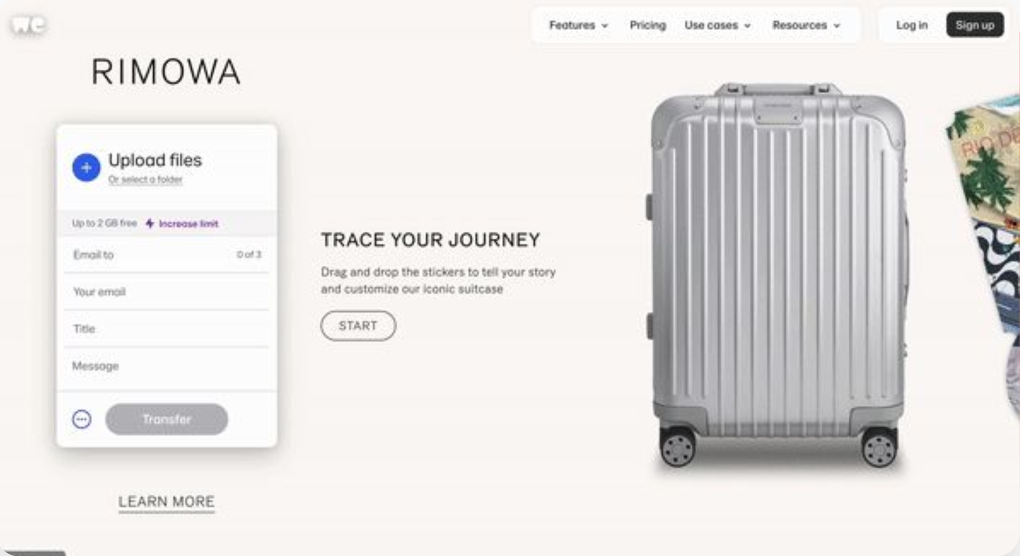 Rimowa × WeTransfer
