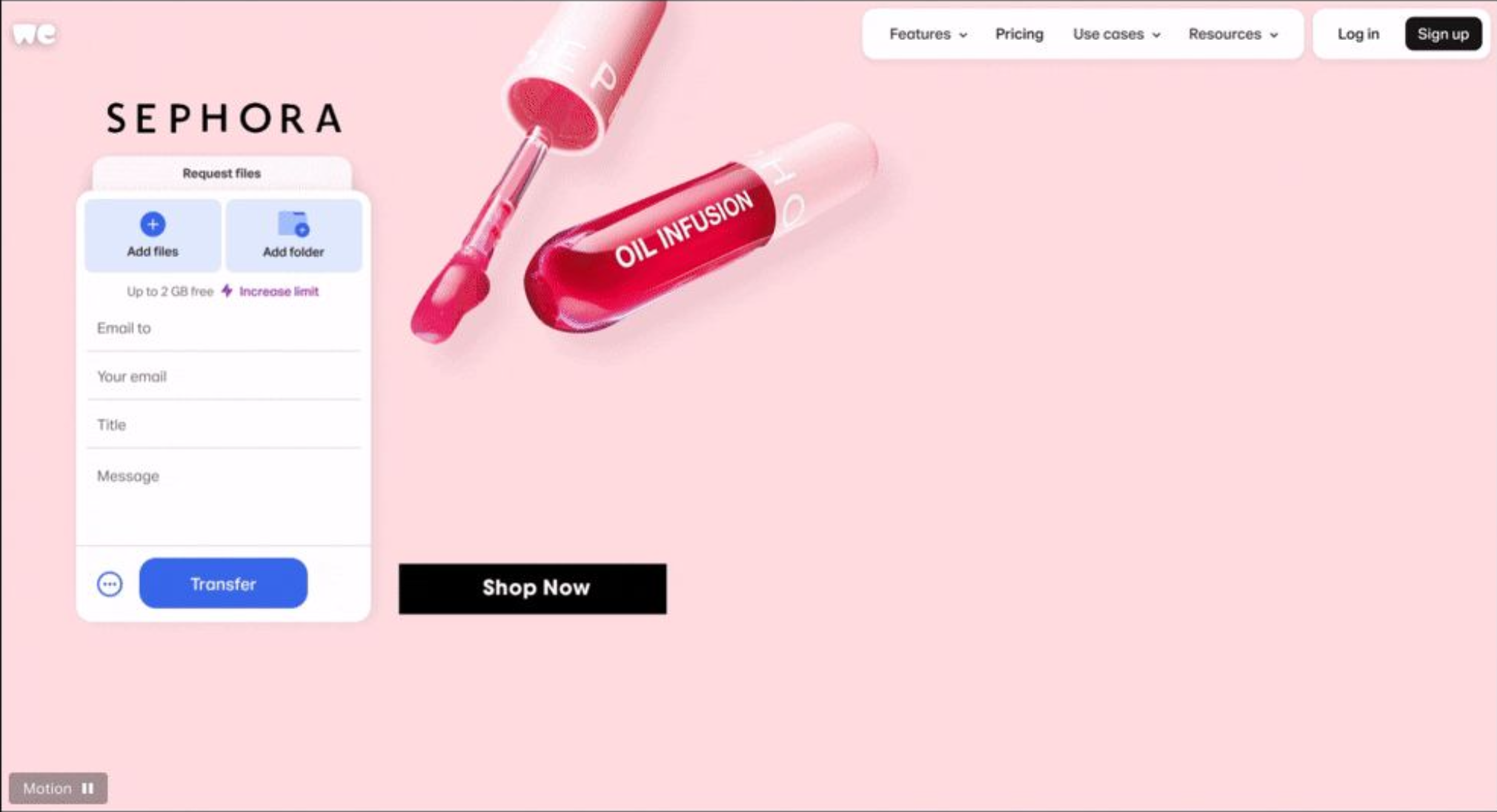 Sephora × WeTransfer