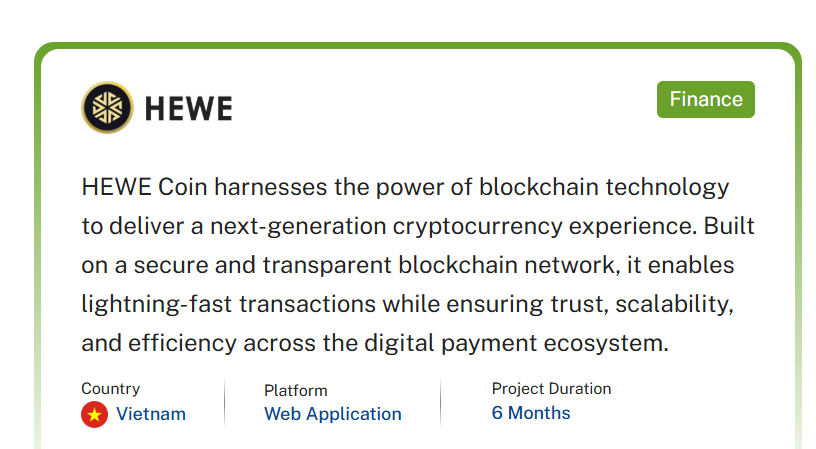 HEWE – Next-Generation Cryptocurrency Platform