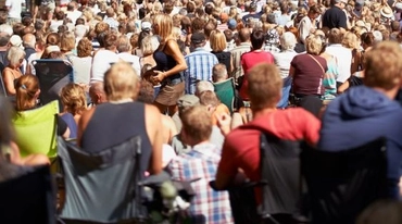 Teaterbesökarna finns i åtta områden