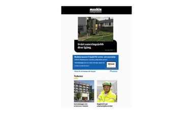 Maskinentreprenörens Nyhetsbrev