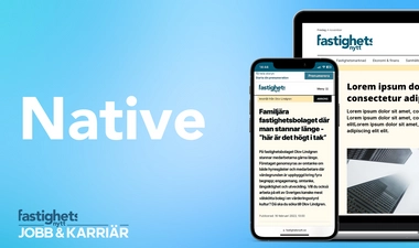 Native - Rekrytering - Employer branding -  Fastighetsnytt