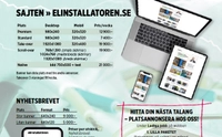 Annonsformat och prislista PDF - Elinstallatören