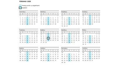 Julkaisukalenteri 2026 - Forum24