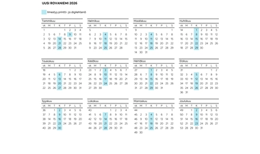 Julkaisukalenteri 2026 - Uusi Rovaniemi