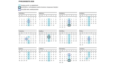 Julkaisukalenteri 2026 - Pyhäjokiseutu