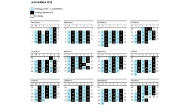 Julkaisukalenteri 2026 - Lapin Kansa