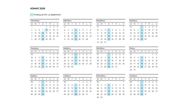 Julkaisukalenteri 2026 - Komiat