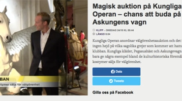 Välgörenhetsauktion på Operan 24 oktober 2018