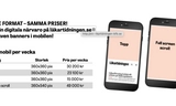 Onlineannonsering i mobil, desktop och nyhetsbrev