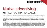 Native advertising