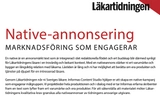 Nativeannonsering