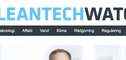 CleantechWatch bannerannoncering